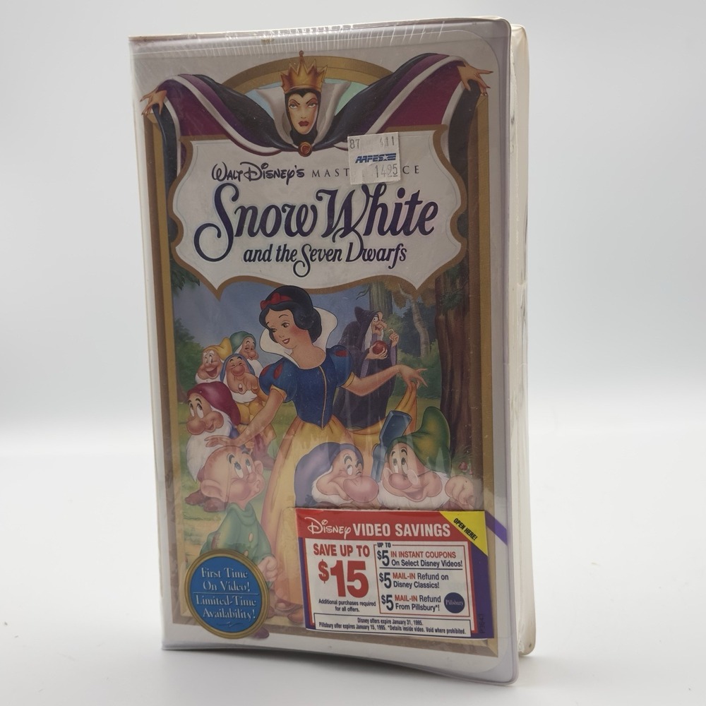 Sealed original 1994 Walt‎ Disney's Masterpiece Snow White And The Seven Dwarfs